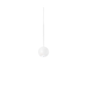 Archimede lámpara colgante LED Metal, Plástico blanco