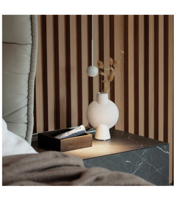 Archimede LED pendant light Metal, White plastic