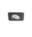 Lounge recessed downlight Metal Black