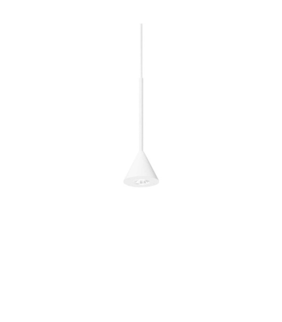 Archimede LED pendant light Metal, White plastic