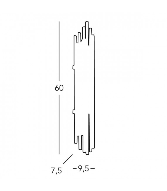 ONTARIO Chrom Wandleuchte 3 Lampen