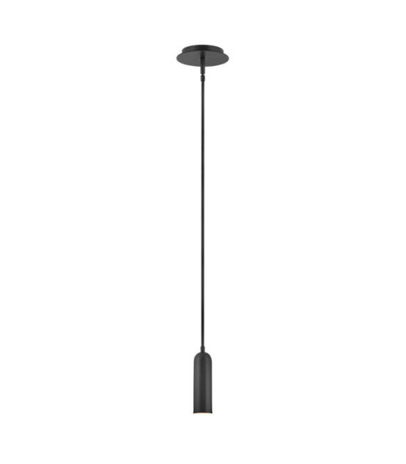 Lámpara colgante LED Dax acero negro