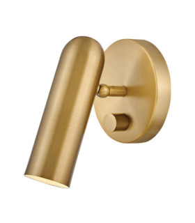 Lámpara de lectura Dax Acero Latón Heritage
