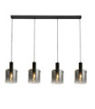 Suspension Sweden Acier doux,verre Noir