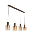 Suspension Sweden Acier doux,verre Brun