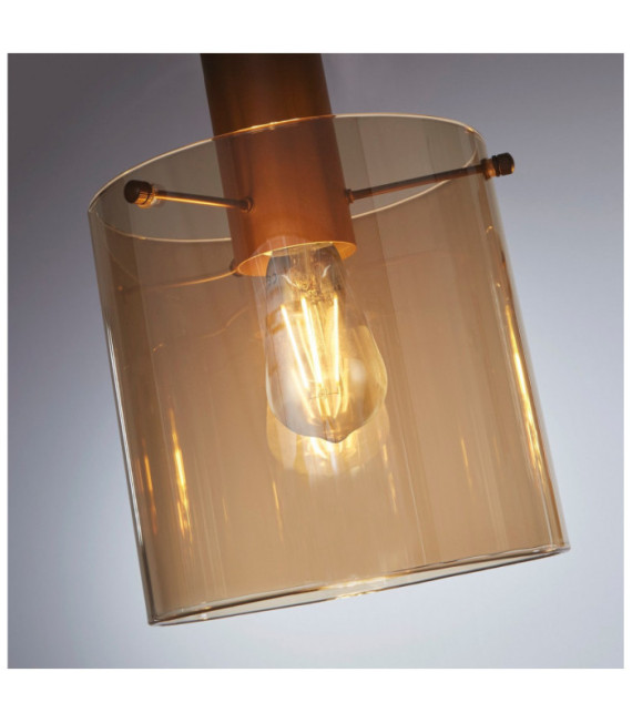 Suspension Sweden Acier doux,verre Brun