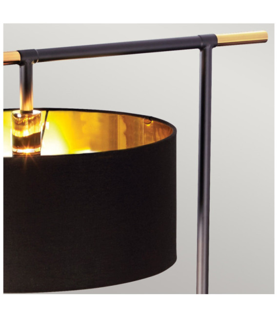Balance Floor Lamp Black Steel Shade