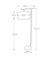 Balance Floor Lamp Black Steel Shade