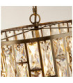 Suspension Bijou Acier doux,verre Laiton Antique