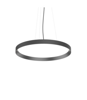 FLY LED pendant light Glass, Metal Matt black