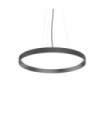 Suspension LED FLY Verre,Métal Noir mat