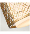 Ziggy Pendant Glass, Lacquered Gold Steel