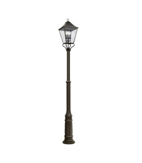 Lampada da terra per esterni Galena Vetro seminato, acciaio inox, fusione di alluminio Martre