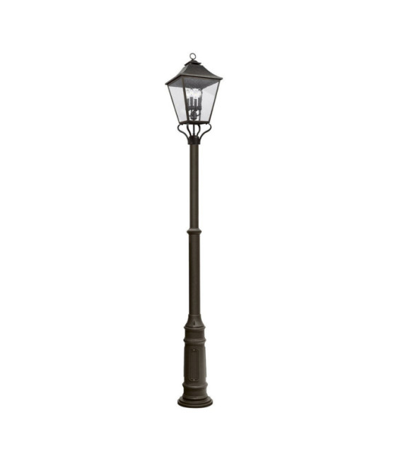 Galena Stehleuchte für den Außenbereich, Saatglas, Edelstahl, Aluminiumguss, Martre