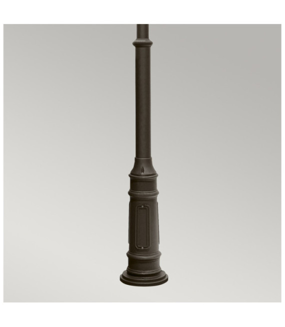 Lampadaire extérieur Galena Verre ensemencé,acier inoxydable,fonte d'aluminium Martre