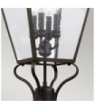 Galena outdoor floor lamp Seeded glass, stainless steel, cast aluminum Martre