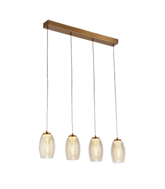 Suspension Cyclone Acier doux,verre,acrylique Bronze