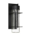 Applique murale extérieur Quoizel Aluminium,verre grainé transparent Terre noire