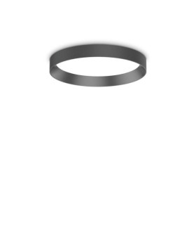 Plafoniera LED FLY Metallo, plastica, alluminio Nero opaco