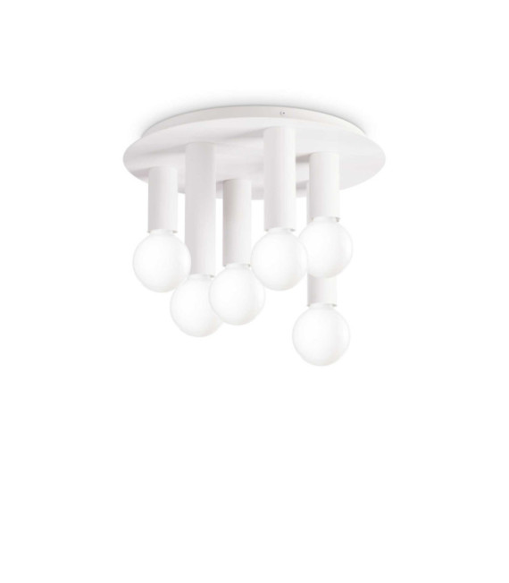 Small White Metal Ceiling Light