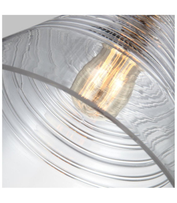 Lampada a sospensione Feiss Alluminio, Acciaio, Vetro Ottone brunito