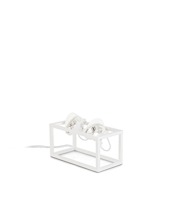 Lámpara de pie portátil AUDIO Metal Blanco