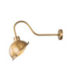 Outdoor spotlight Chiswick Brass, transparent prismatic glass Antique Brass