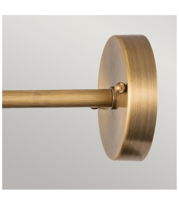 Außenstrahler Chiswick Brass, transparentes Prismenglas Antique Brass