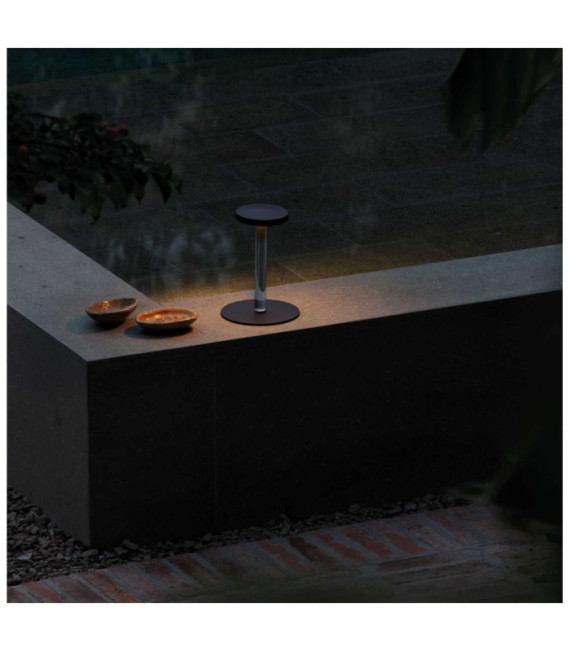 Toki Lámpara de Mesa Exterior Plástico Negro