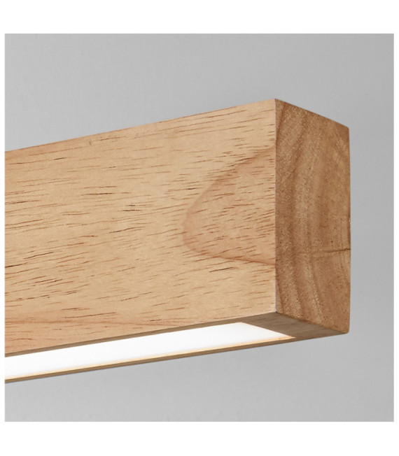 Lampada da parete CRAFT LED Vetro, Metallo, Legno Legno chiaro