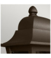 Exterior wall light Deco Transparent polycarbonate, aluminum Bronze