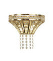 Gemma wall light Mild steel, crystal Brass
