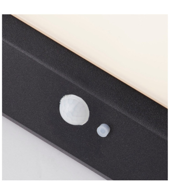 Applique murale Solar Aluminium,polycarbonate Noir mat