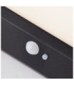 Solar wall light Aluminum, polycarbonate Matt black