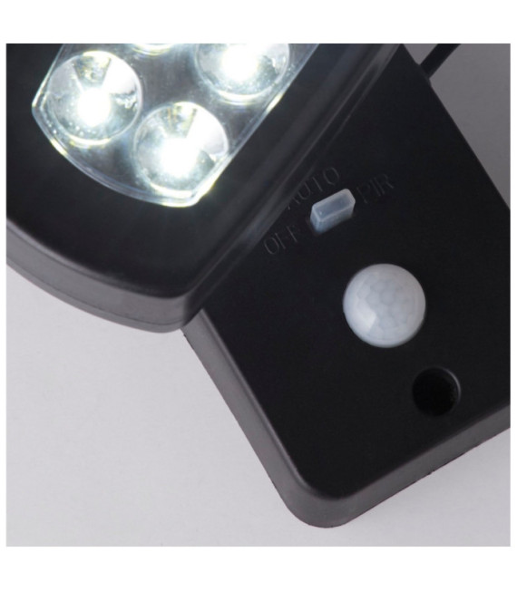 Portable wall light Solar ABS, Polycarbonate Satin black