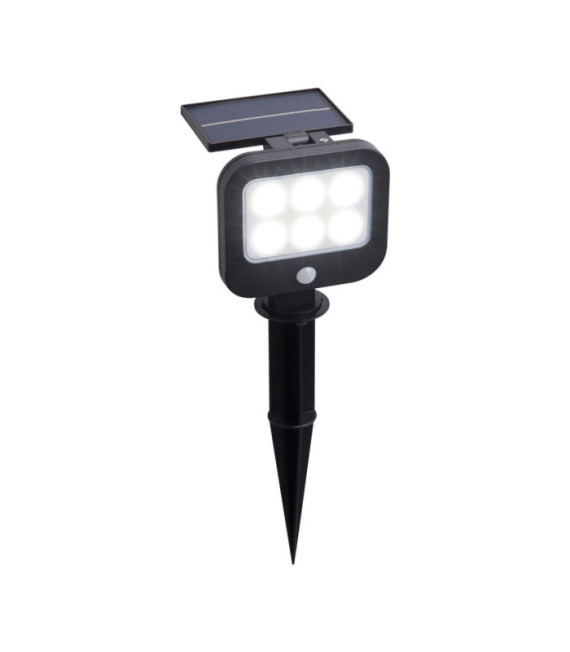 Lampe sur piquet Solar ABS,Polycarbonate Noir satiné