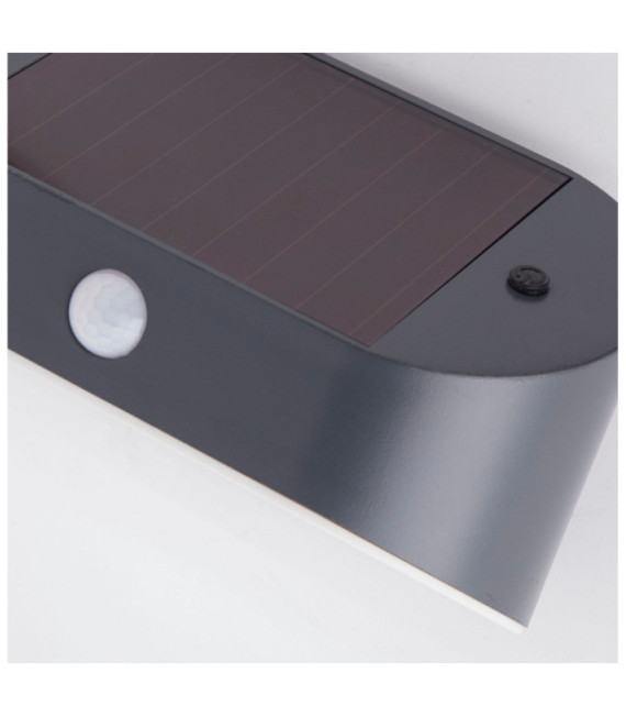 Wall light Solar ABS, Matte Gray Polycarbonate