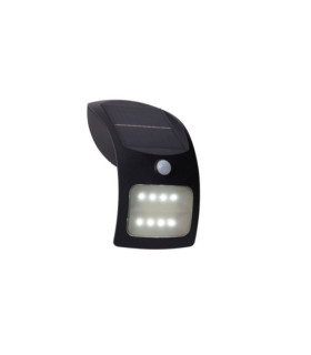 Lampada da parete solare ABS, Policarbonato Nero opaco