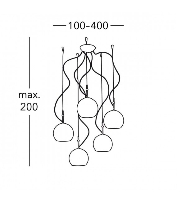LUNA Pendant Light 5 lights - 2