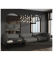 LED pendant lamp Provenza Glass, Acrylic, Steel Gold