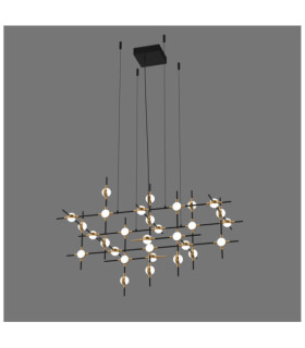 Lampada a sospensione Provenza LED Nero, Oro