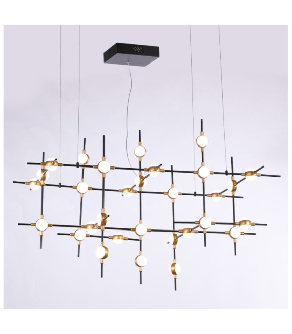 Lampada a sospensione Provenza LED Nero, Oro