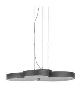 Suspension LED Larissa Alliage métallique,plastique Noir
