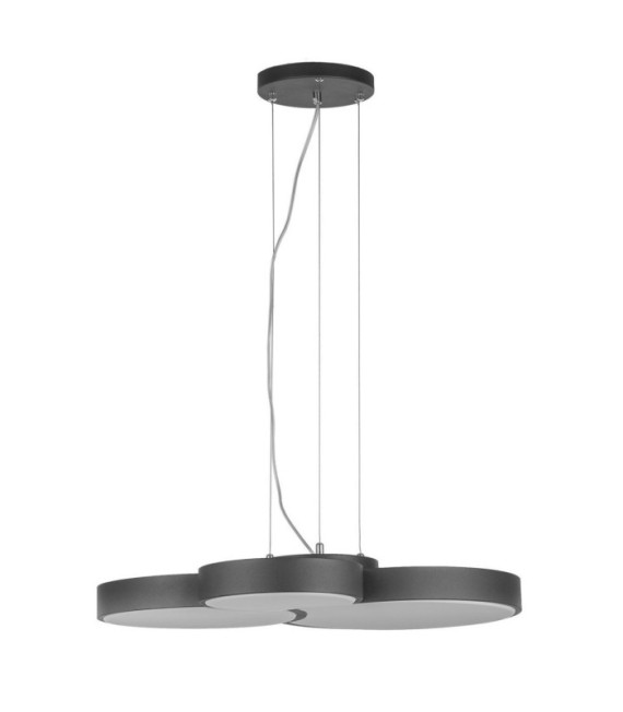 Suspension LED Larissa Alliage métallique,plastique Noir