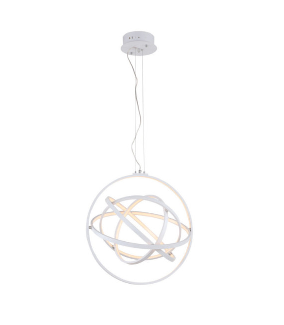 Lampada a sospensione Tryton Lega metallica, alluminio Bianco