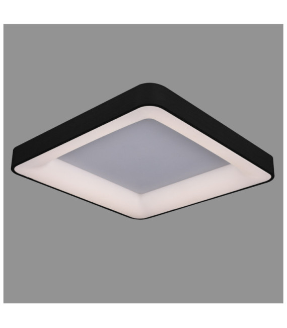 Plafoniera LED Giacinto Acrilico, Alluminio Nero