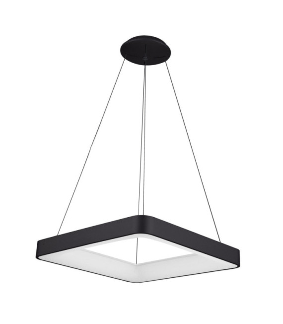 Giacinto LED-Pendelleuchte Acryl, schwarzes Aluminium