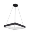 Suspension LED Giacinto Acrylique,Aluminium Noir