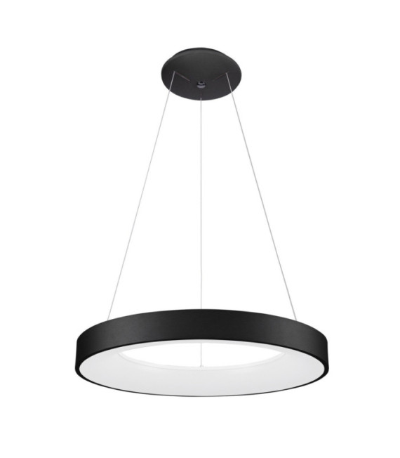 Giulia LED pendant light Acrylic, Black aluminum