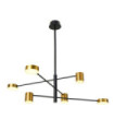 Remdal Acrylic Pendant Light, Gold Steel